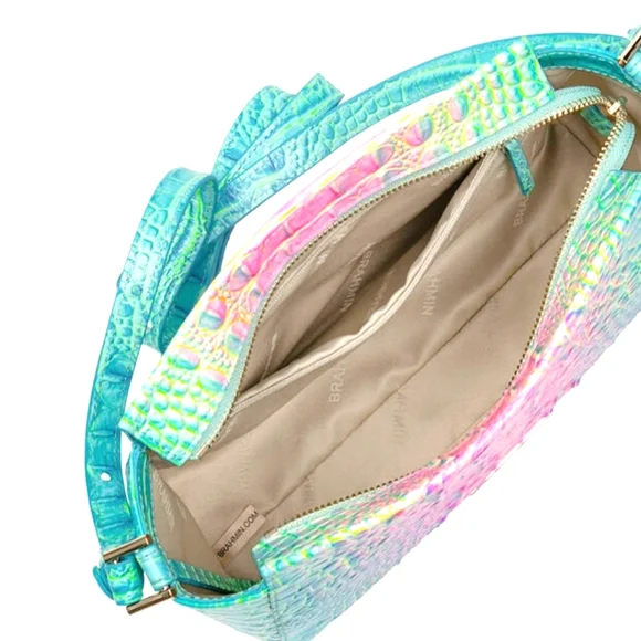 Brahmin cotton candy ombre Melbourne hillary crossbody NWT - Picture 13 of 15